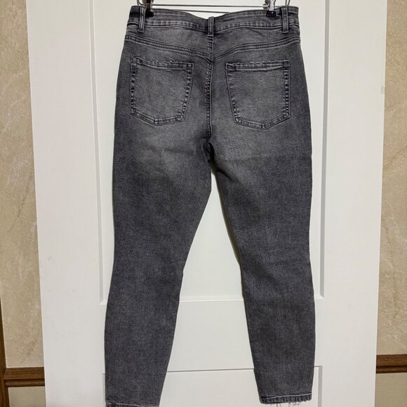 M Jeans Maurices Super Skinny High Rise Curvy Fit Gray Denim Jeans M Short - Picture 3 of 10
